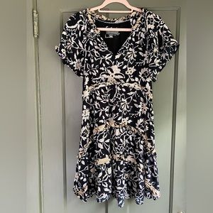 Anthropologie Robin Tiered mini dress in small